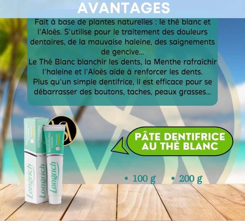 LA PÂTE DENTIFRICE
